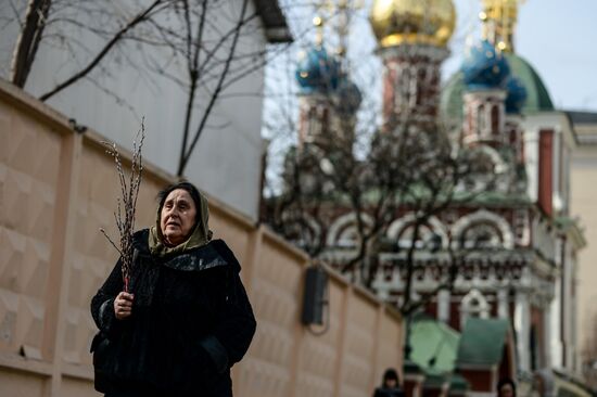 Palm Sunday celebrated in Russian cities