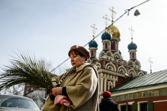 Palm Sunday celebrated in Russian cities