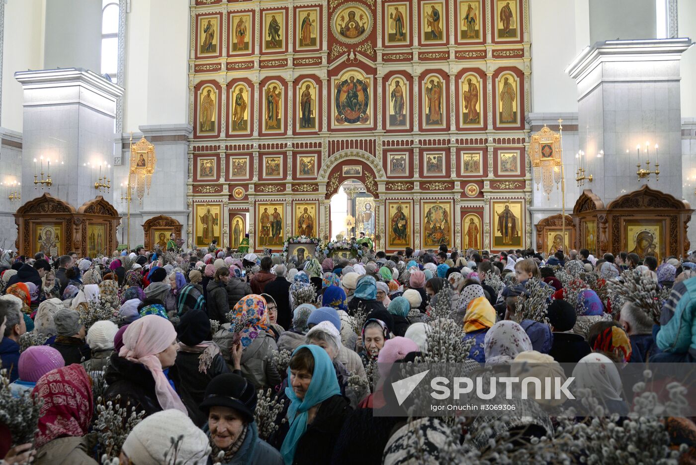 Palm Sunday celebrated in Russian cities