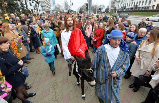 Palm Sunday celebrated in Belarus