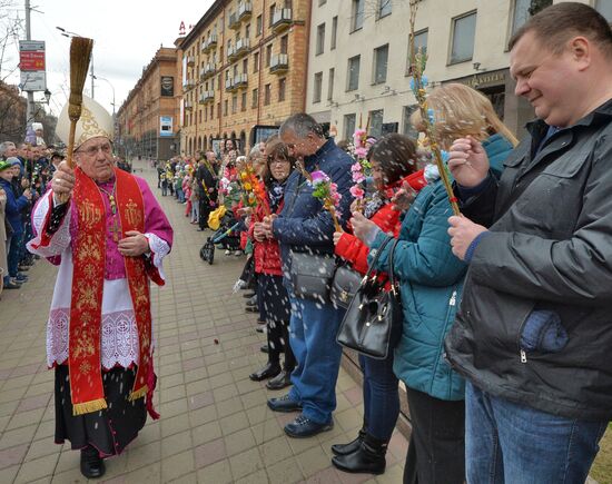 Palm Sunday celebrated in Belarus