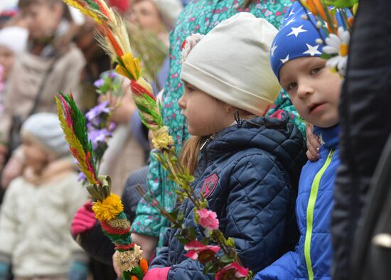 Palm Sunday celebrated in Belarus