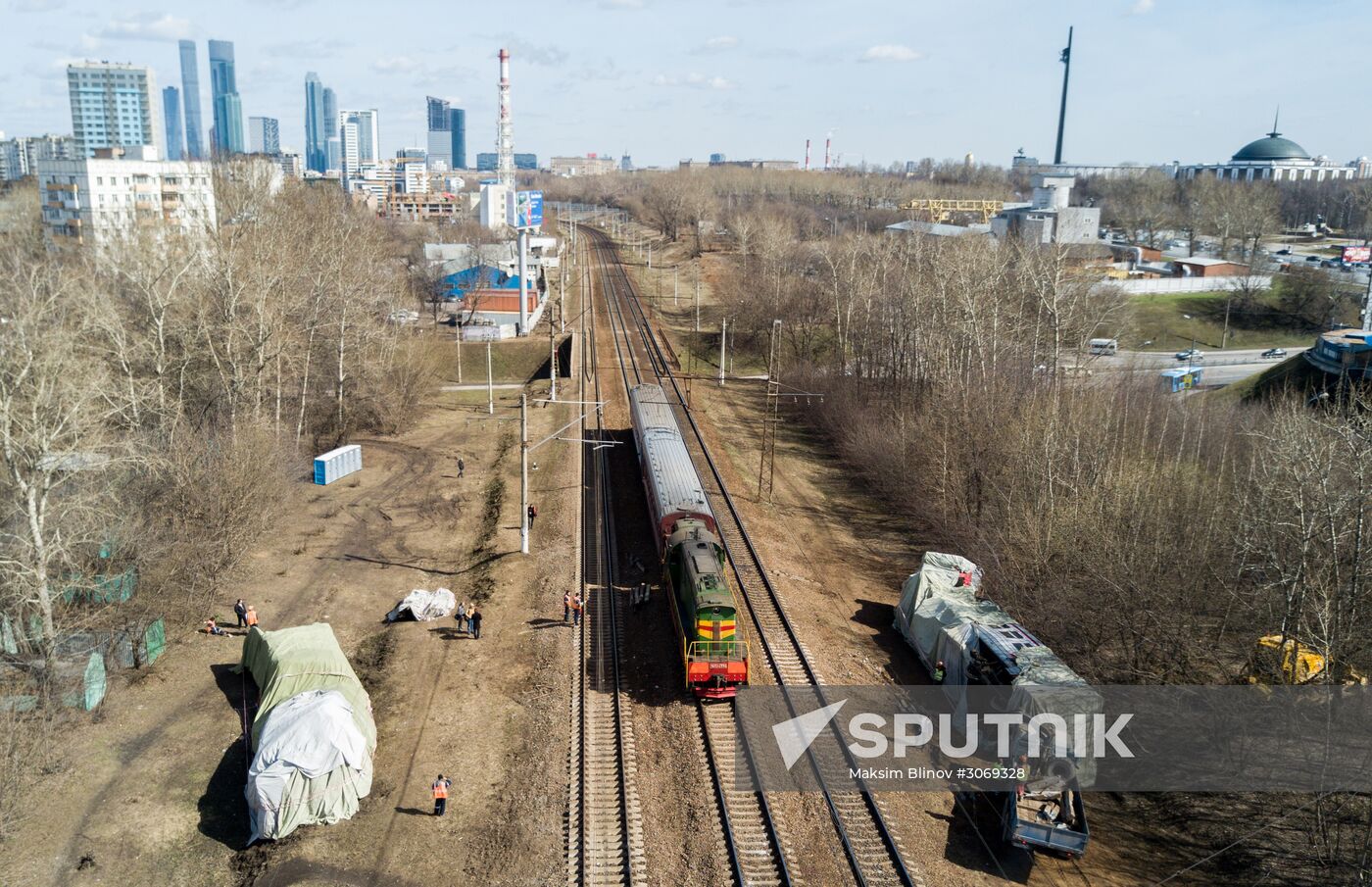 Two trains collide in the west of Moscow