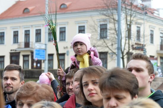 Palm Sunday celebrated in Belarus