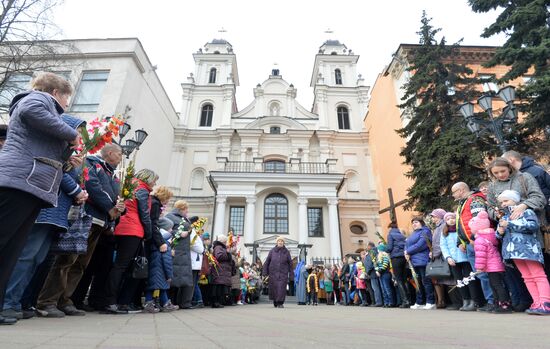 Palm Sunday celebrated in Belarus