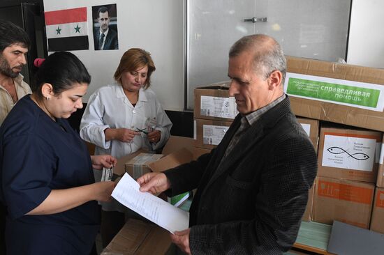 Humanitarian aid delivered to Syrian hospitals