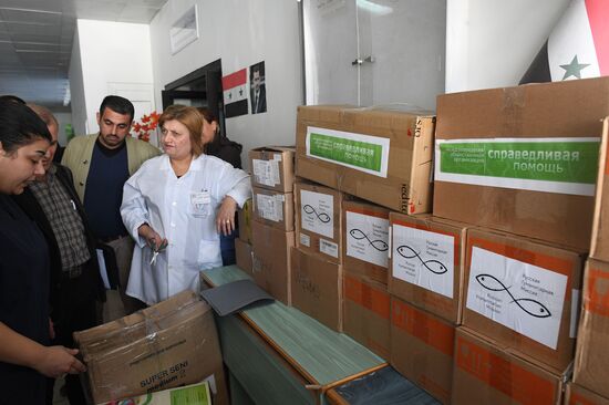 Humanitarian aid delivered to Syrian hospitals