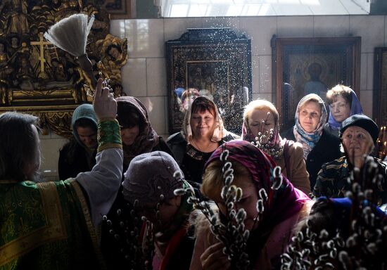 Palm Sunday celebrated in Russian cities