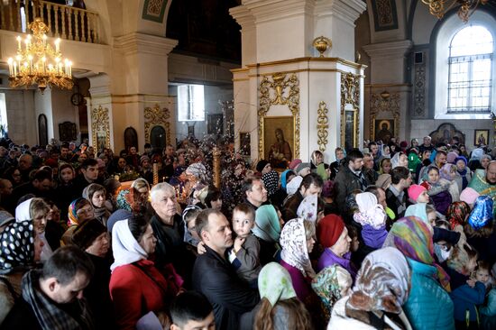 Palm Sunday celebrated in Russian cities