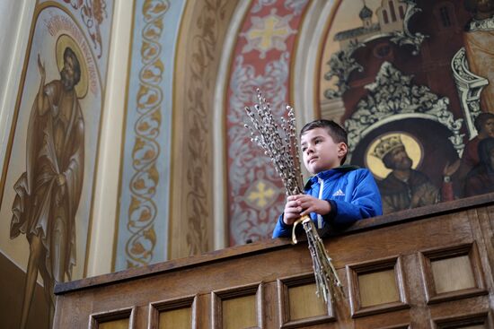 Palm Sunday celebrated in Russian cities