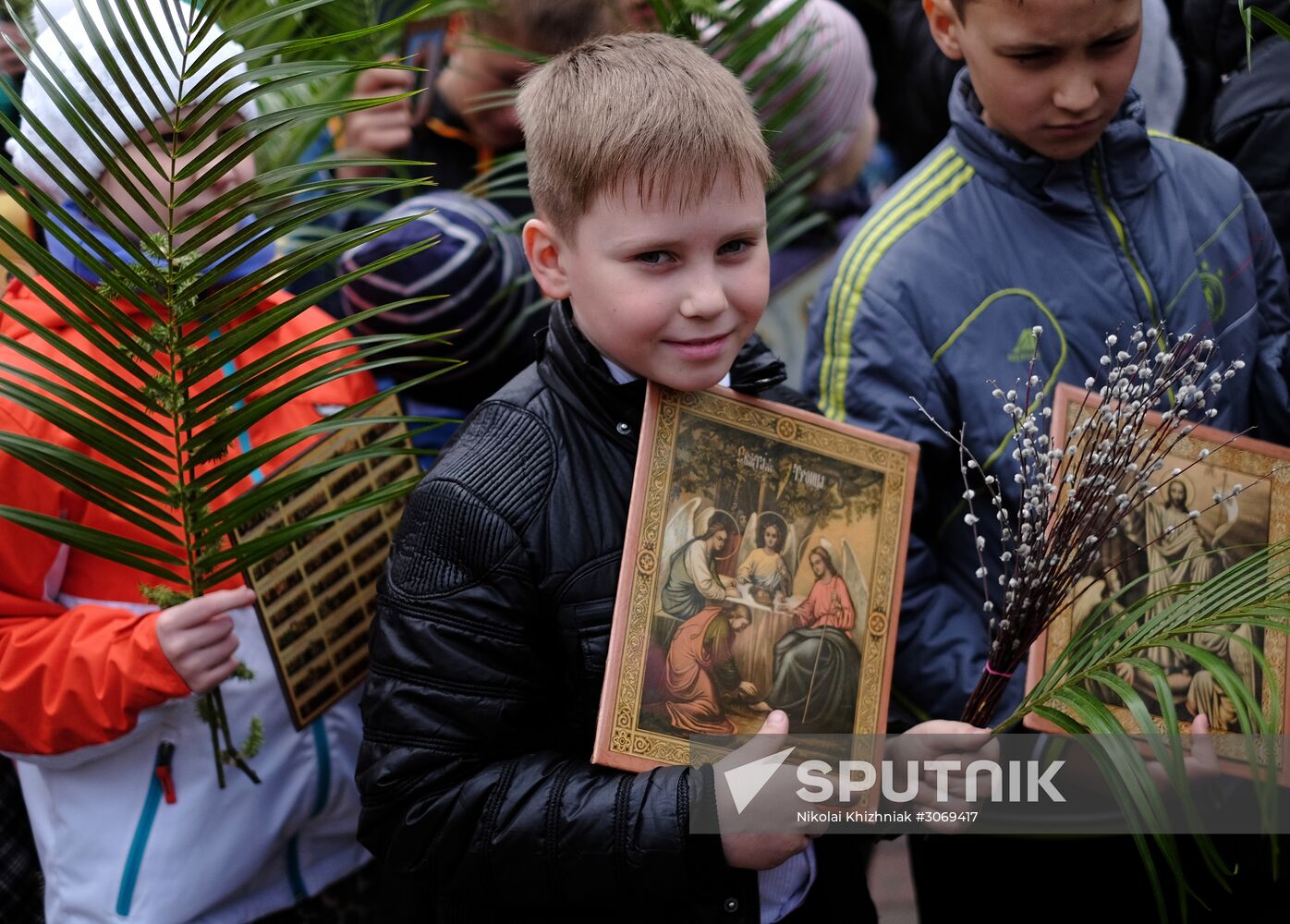 Palm Sunday celebrated in Russian cities