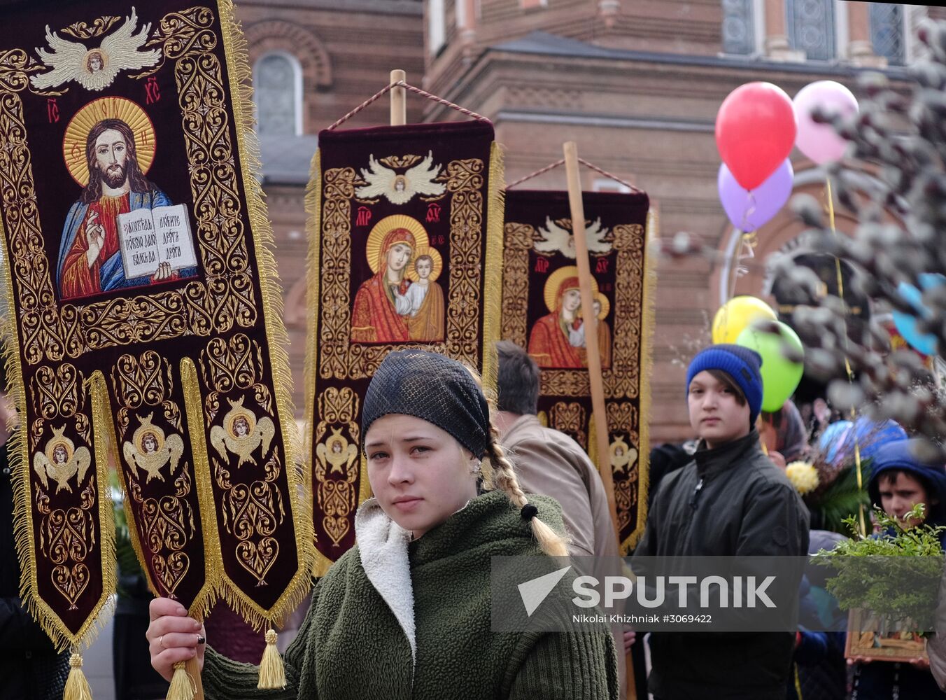 Palm Sunday celebrated in Russian cities