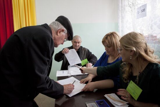 Presidential election and name change referendum in South Ossetia