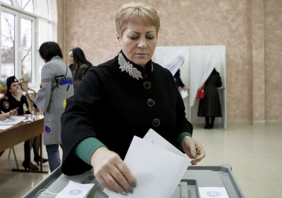 Presidential election and name change referendum in South Ossetia