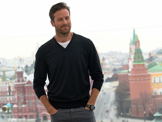 News conference with Hollywood actor Armie Hammer