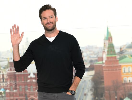 News conference with Hollywood actor Armie Hammer