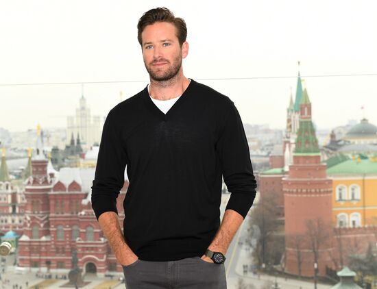 News conference with Hollywood actor Armie Hammer