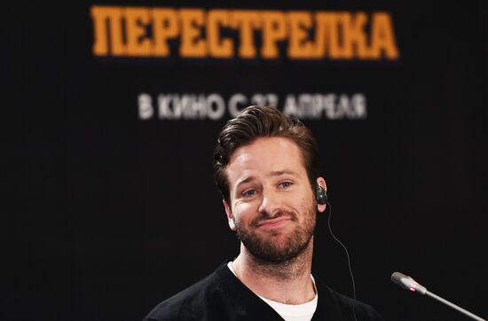 News conference with Hollywood actor Armie Hammer