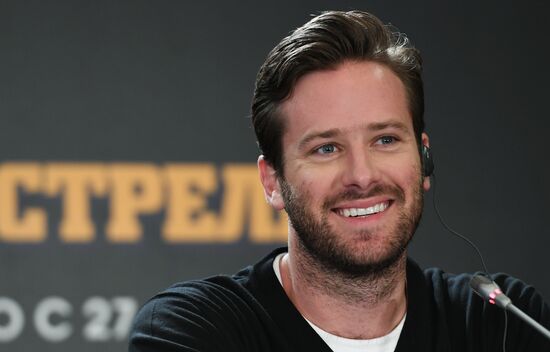News conference with Hollywood actor Armie Hammer