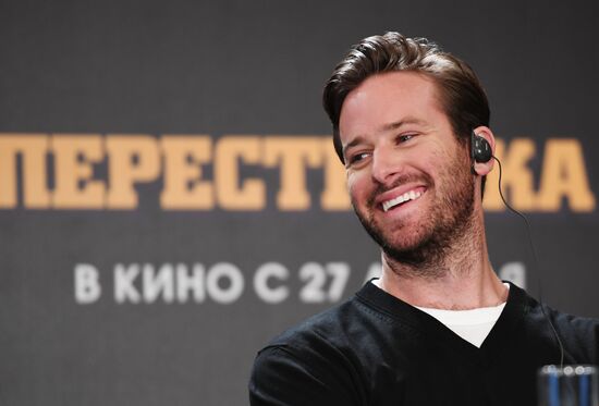 News conference with Hollywood actor Armie Hammer