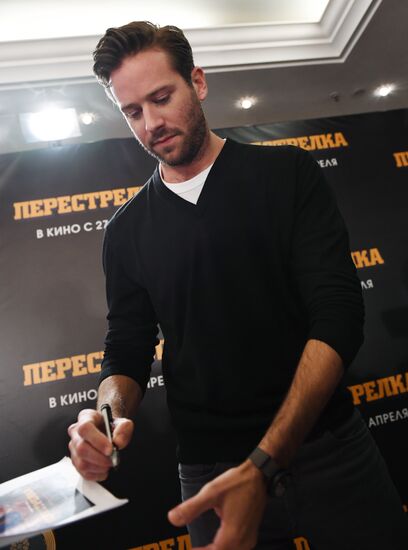 News conference with Hollywood actor Armie Hammer