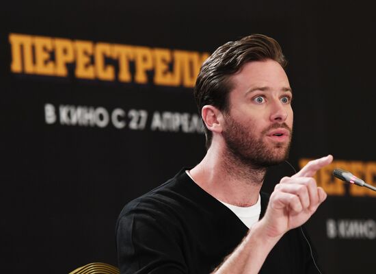 News conference with Hollywood actor Armie Hammer