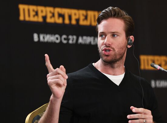 News conference with Hollywood actor Armie Hammer