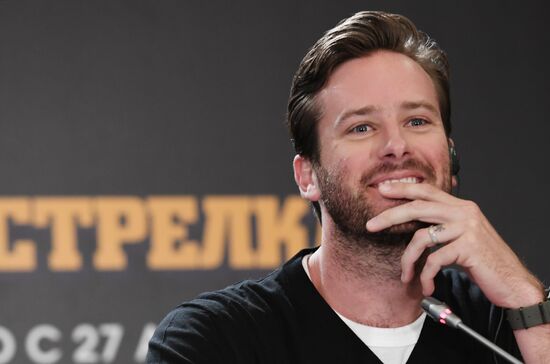 News conference with Hollywood actor Armie Hammer