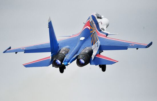 Rehearsal of Victory Day parade air show