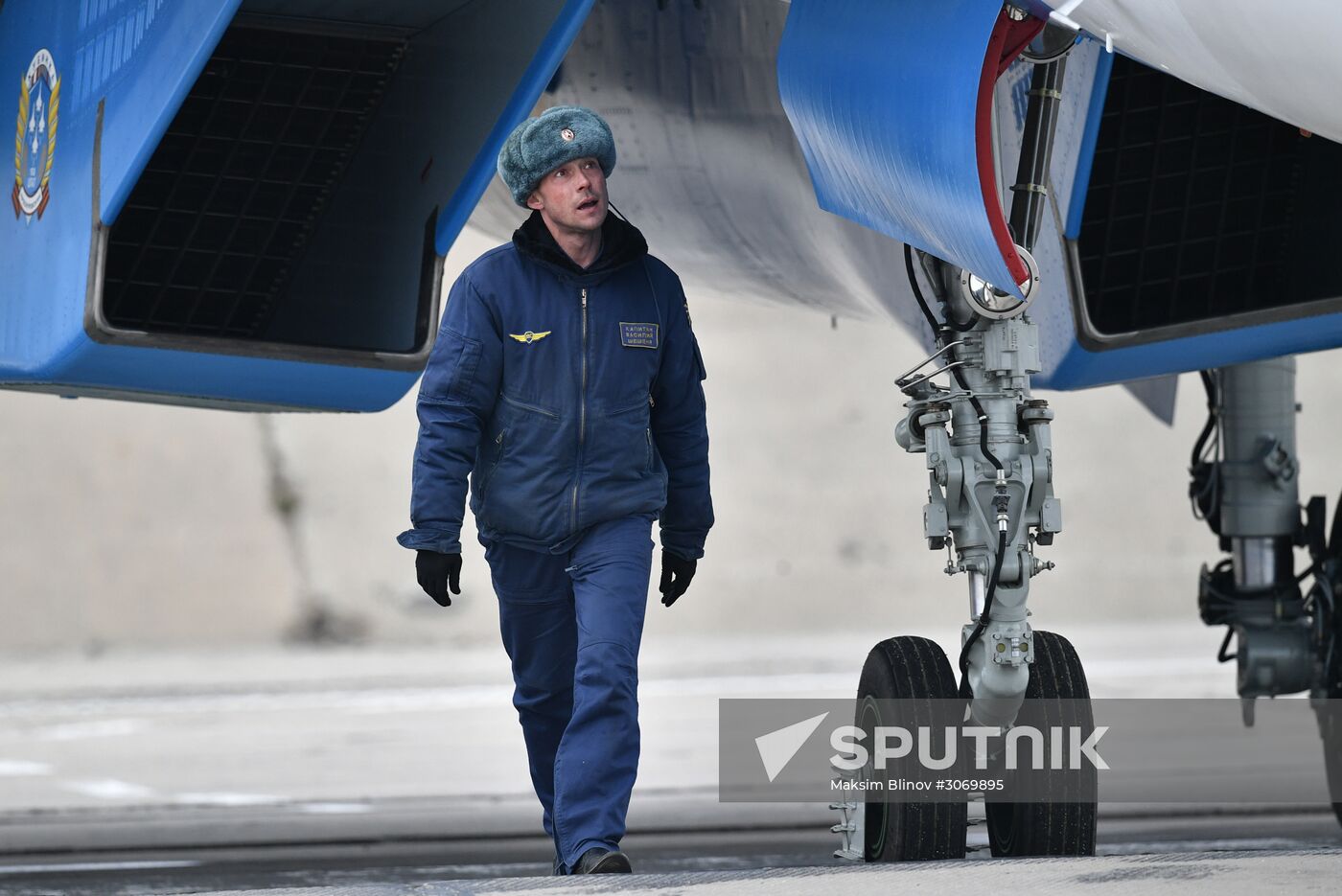 Rehearsal of Victory Day parade air show