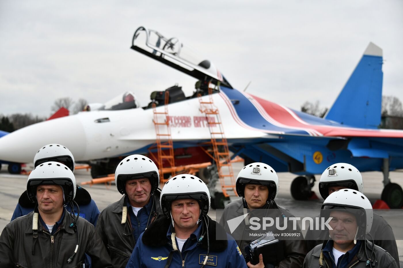 Rehearsal of aerial part of Victory Parade