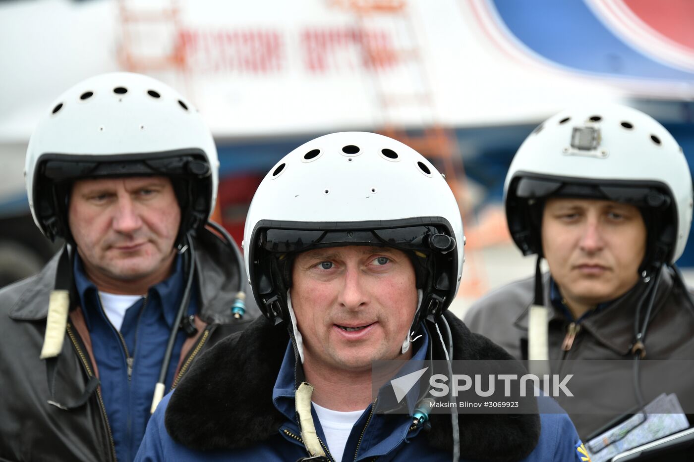 Rehearsal of aerial part of Victory Parade