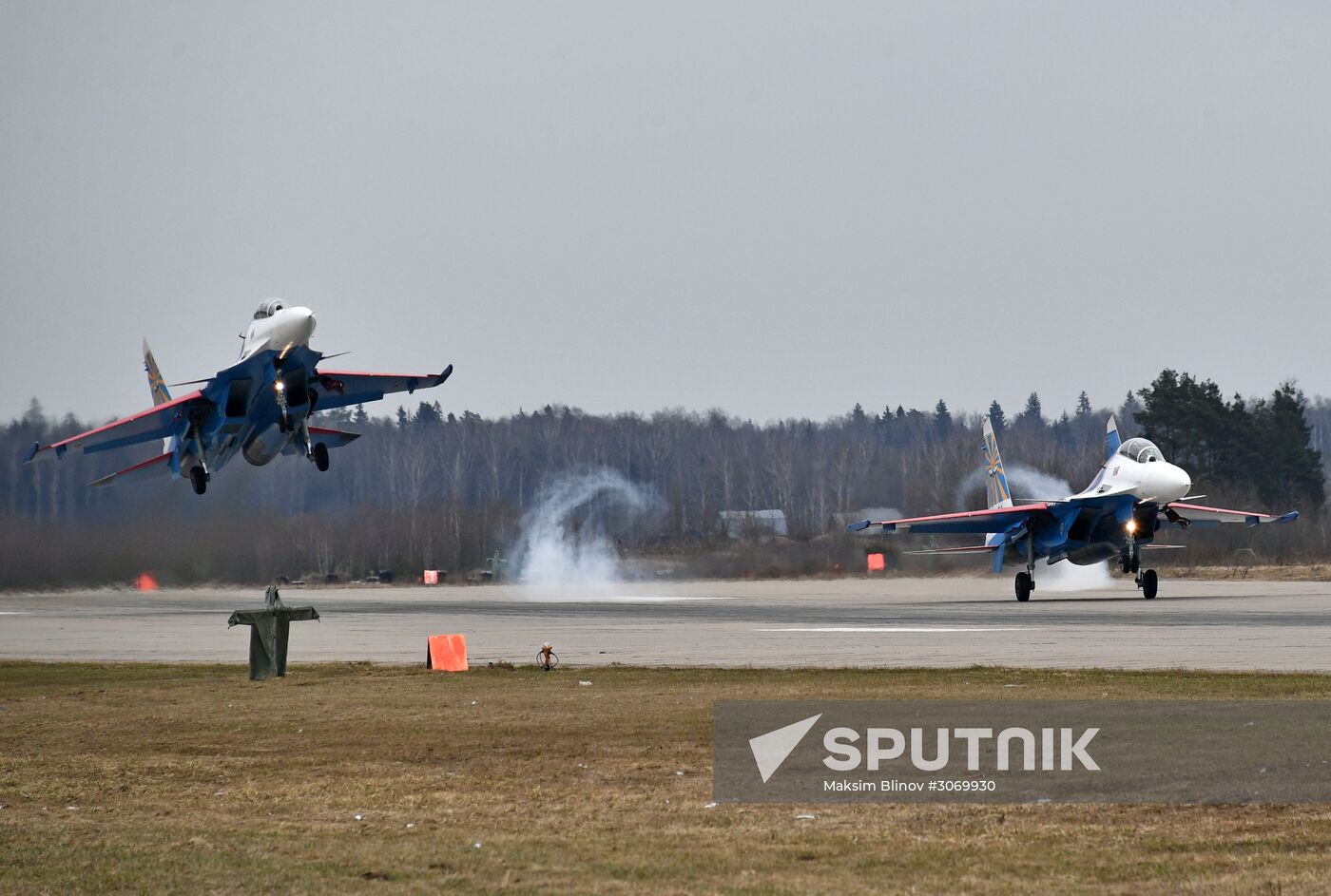 Rehearsal of aerial part of Victory Parade
