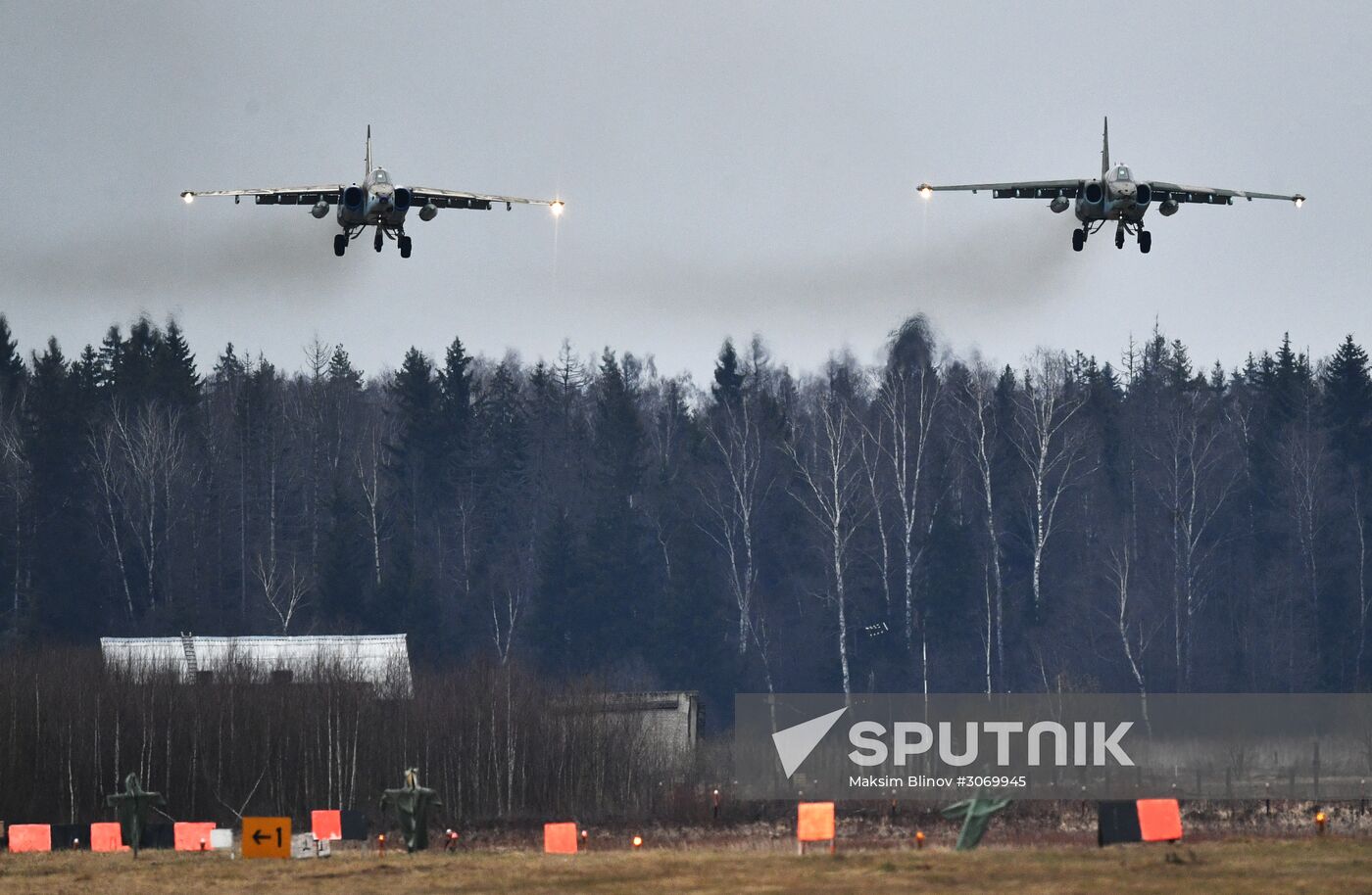Rehearsal of aerial part of Victory Parade