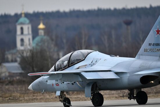 Rehearsal of aerial part of Victory Parade