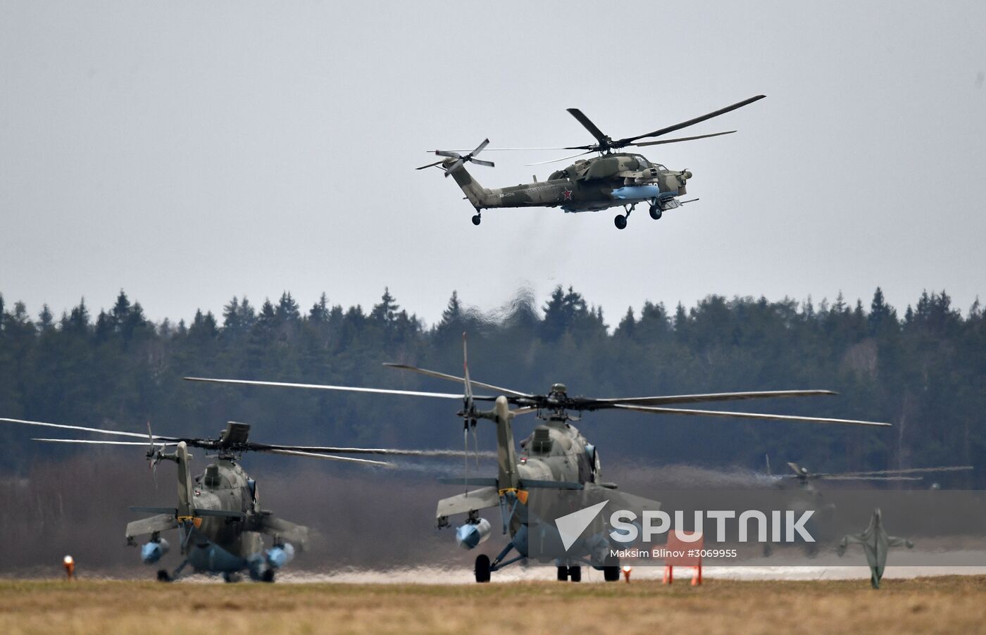 Rehearsal of aerial part of Victory Parade