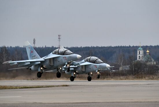 Rehearsal of aerial part of Victory Parade