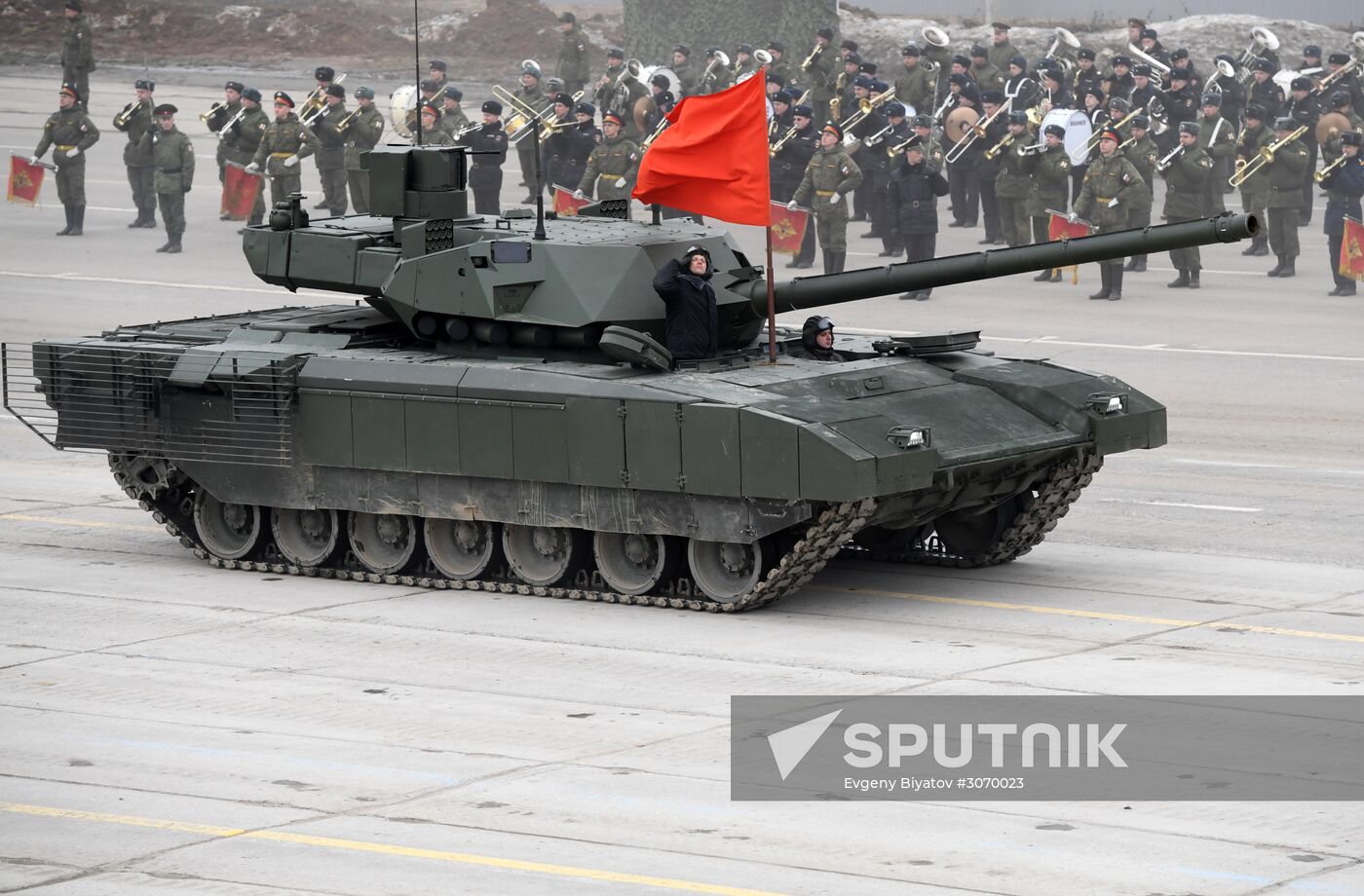 Joint Victory Day drills of combined parade unit, mechanized column and lineup of aircraft