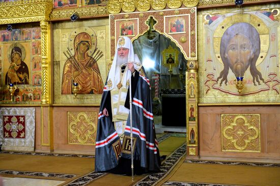 Prayer for the preparation of Chrism in Donskoy Monastery's Small Cathedral