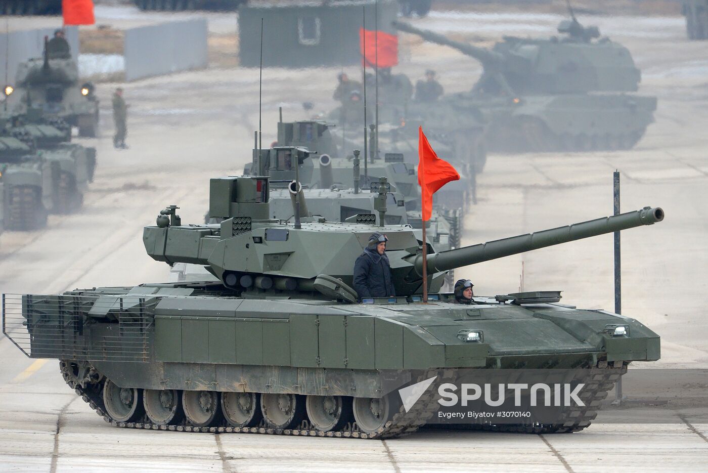 Rehearsal of aerial part of Victory Parade