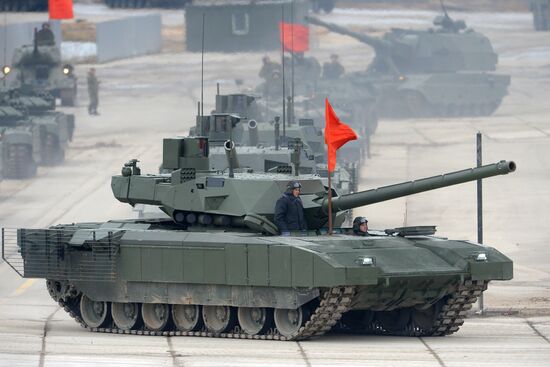 Rehearsal of aerial part of Victory Parade