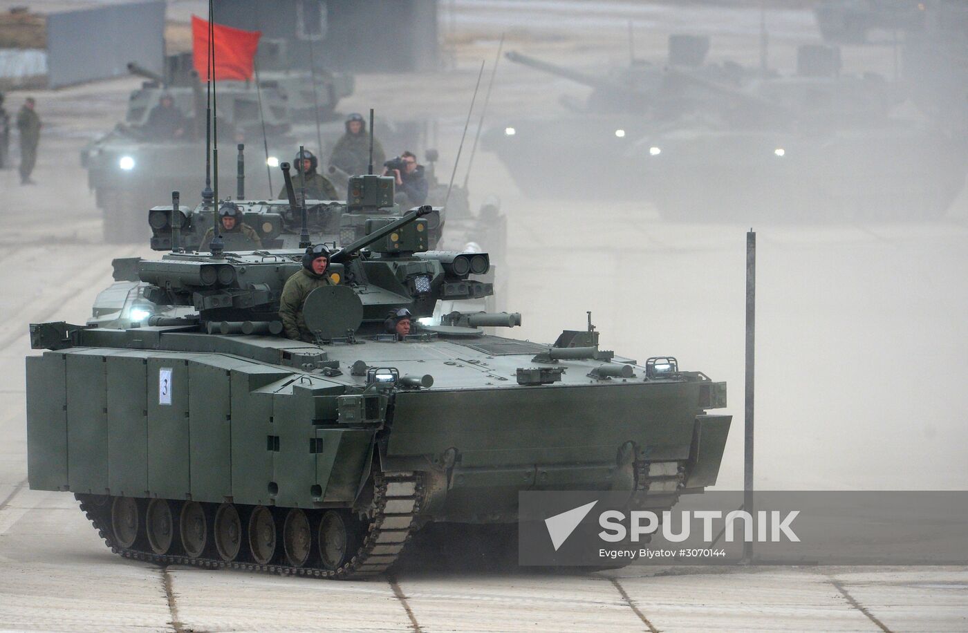 Rehearsal of aerial part of Victory Parade