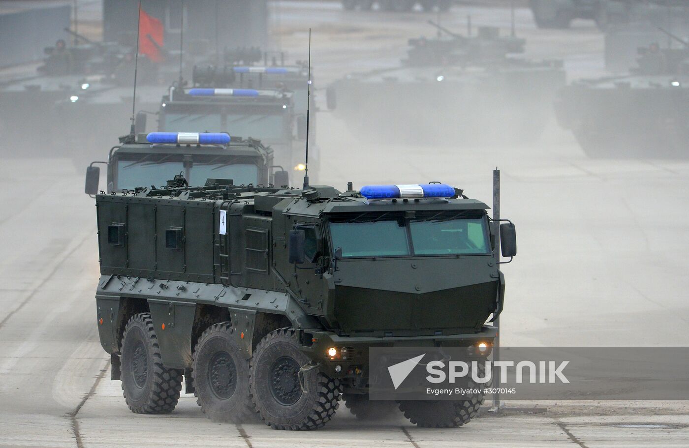 Rehearsal of aerial part of Victory Parade
