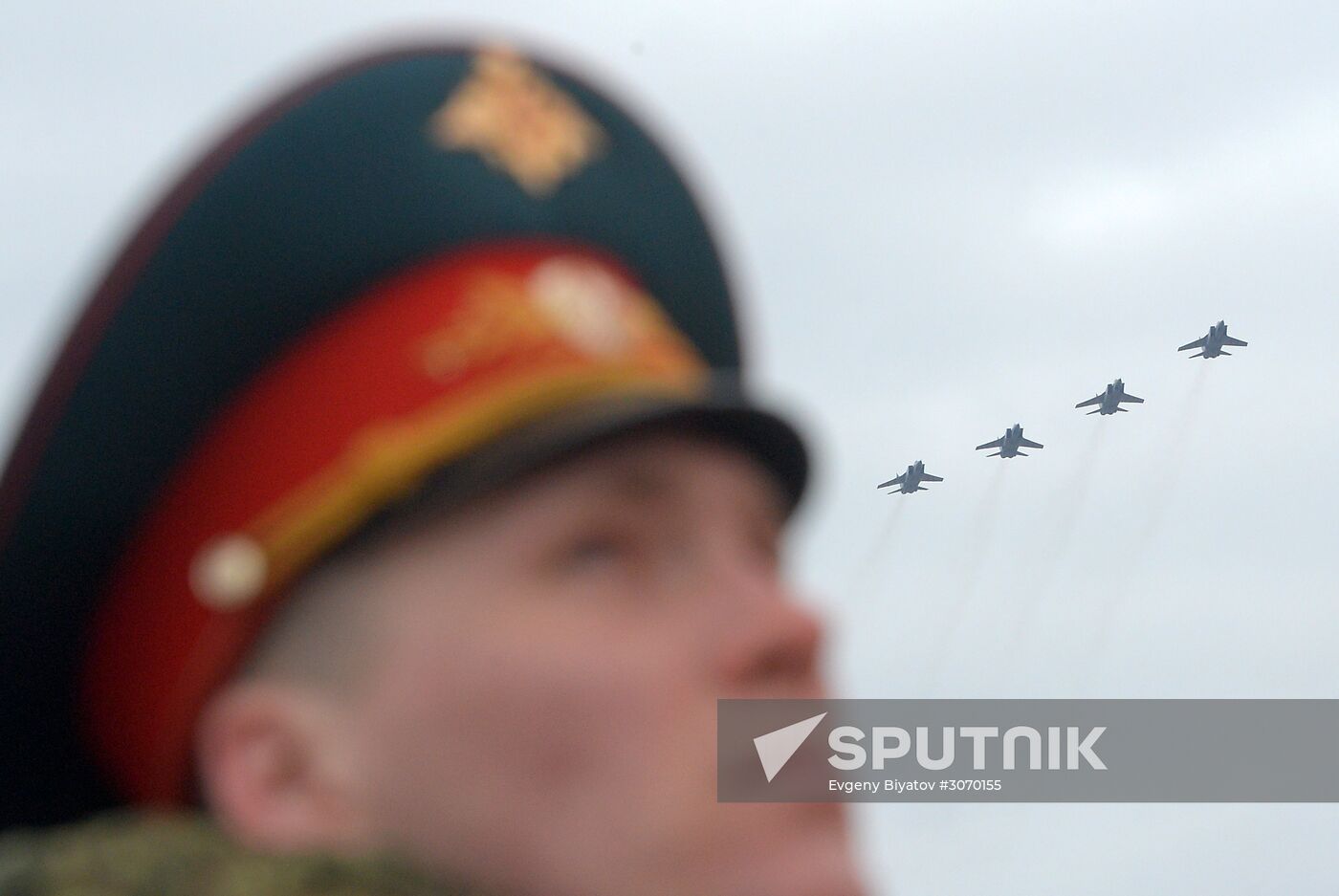 Rehearsal of aerial part of Victory Parade