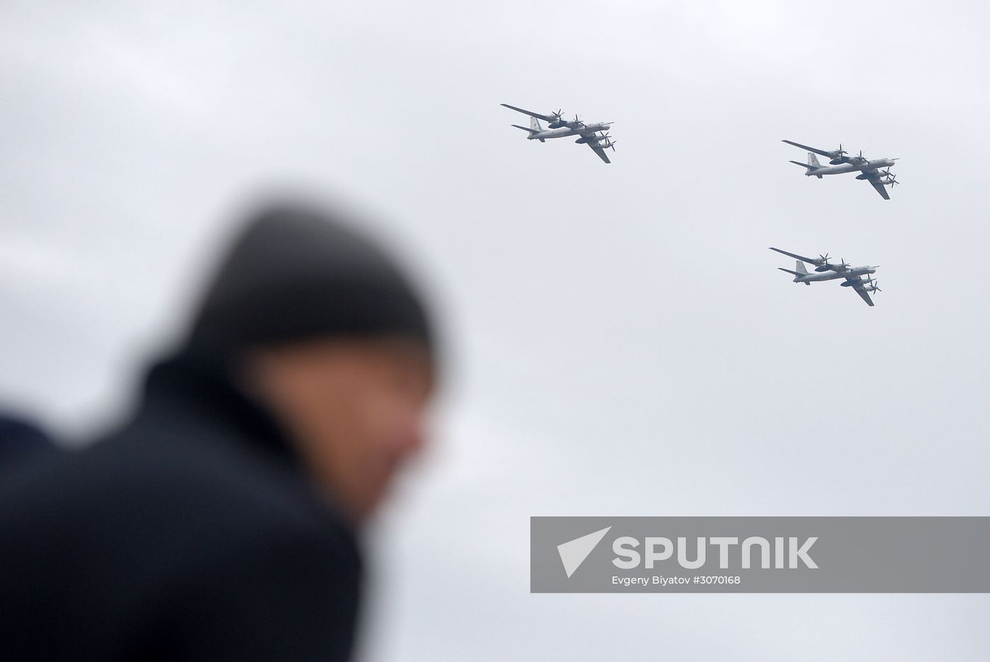 Rehearsal of aerial part of Victory Parade