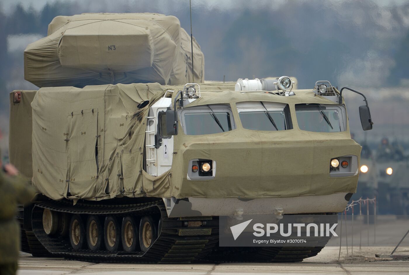 Joint Victory Day drills of combined parade unit, mechanized column and lineup of aircraft