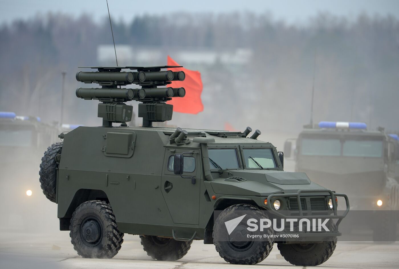 Joint Victory Day drills of combined parade unit, mechanized column and lineup of aircraft