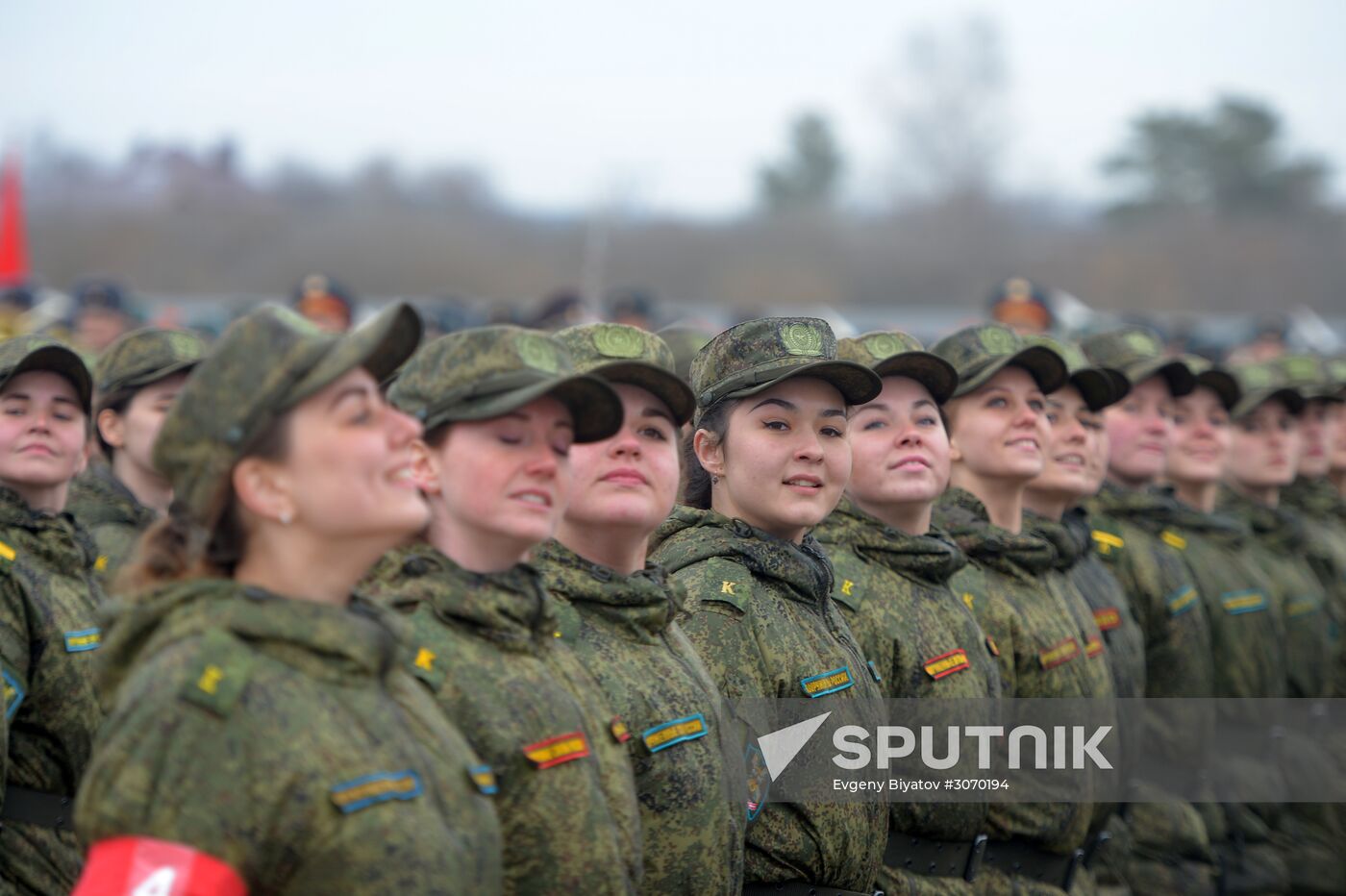 Joint Victory Day drills of combined parade unit, mechanized column and lineup of aircraft