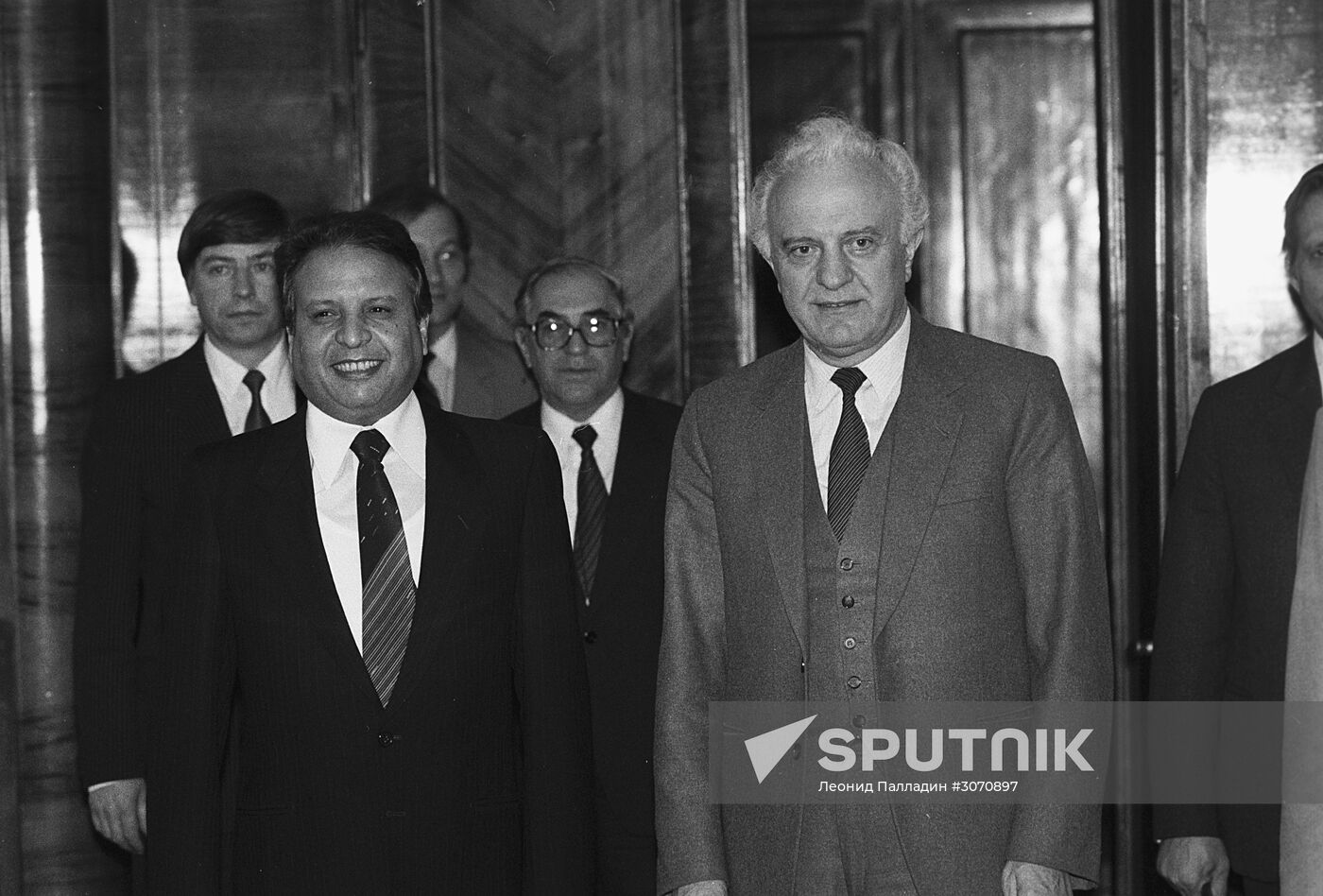 Libyan Foreign Minister Jadallah Azzuz at-Talhi visits USSR
