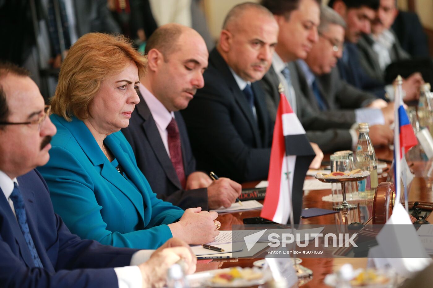 Russian Federation Council Speaker Valentina Matviyenko meets with Speaker of the People's Council of Syria Hadiya Khalaf Abbas